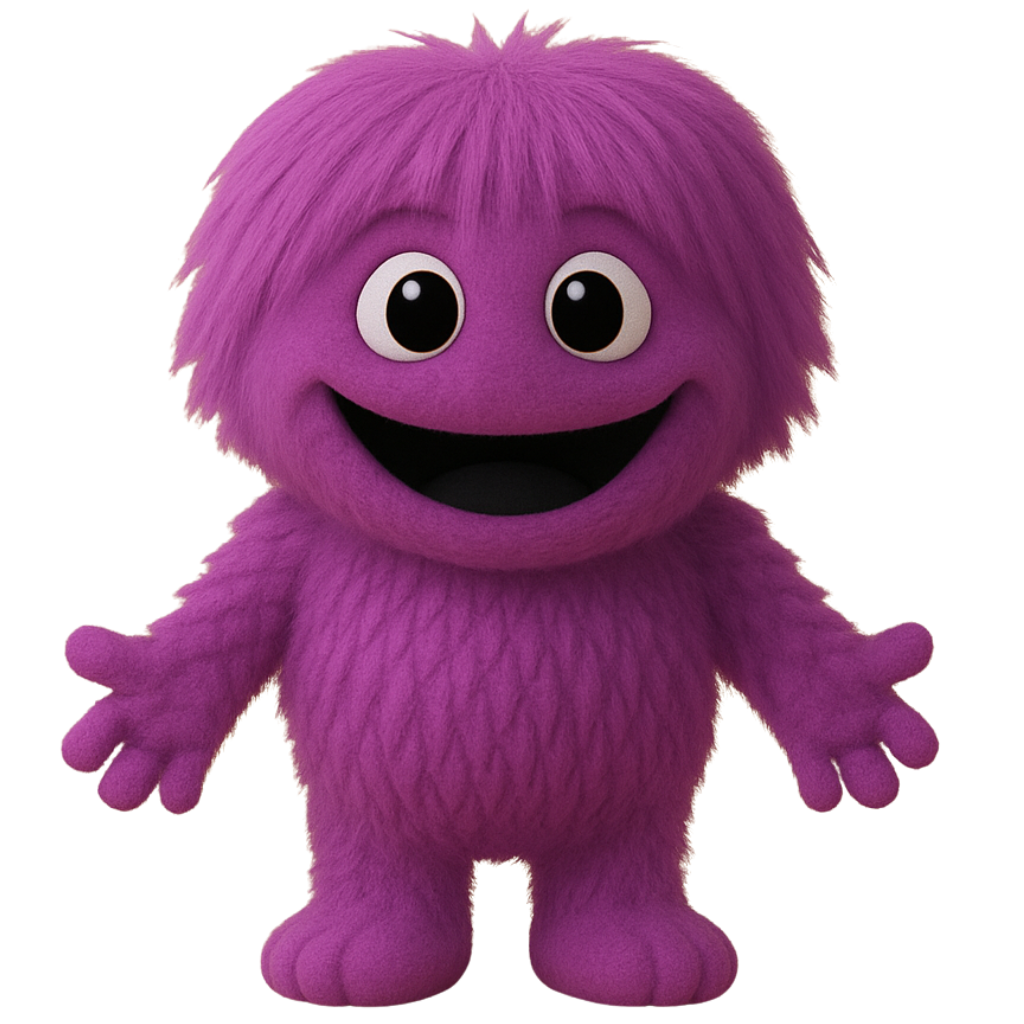 Lila Luggie character with idle expression